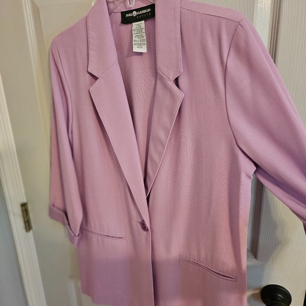 Spring blazers!  With tags!  12 Petite.  Lavender, yellow & off white.